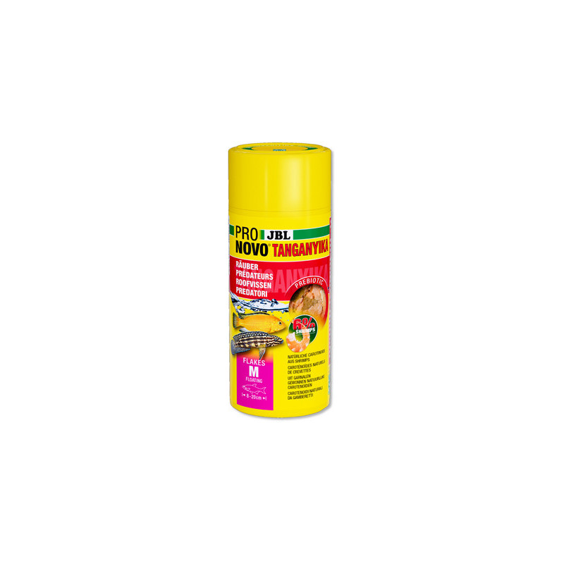 JBL PRONOVO TANGANYIKA FLAKES M – Cichlidés – 250ml JBL PRONOVO TANGANYIKA FLAKES M – Cichlidés – 250ml