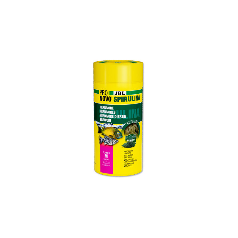 JBL ProNovo Spirulina Flakes M 1000ml – Flocons riches en spiruline. JBL ProNovo Spirulina Flakes M 1000ml – Flocons riches en spiruline.