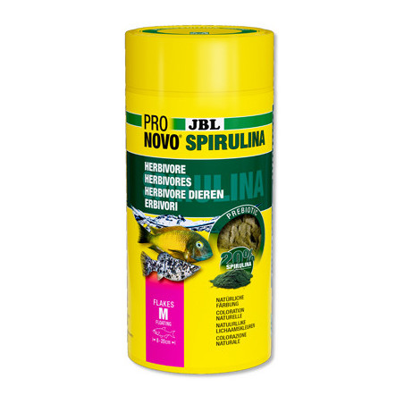 JBL ProNovo Spirulina Flakes M 1000ml – Flocons riches en spiruline.