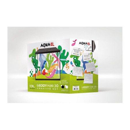 *AQUARIUM SET LEDDY MINI 30 NOIR 13L (sur commande)