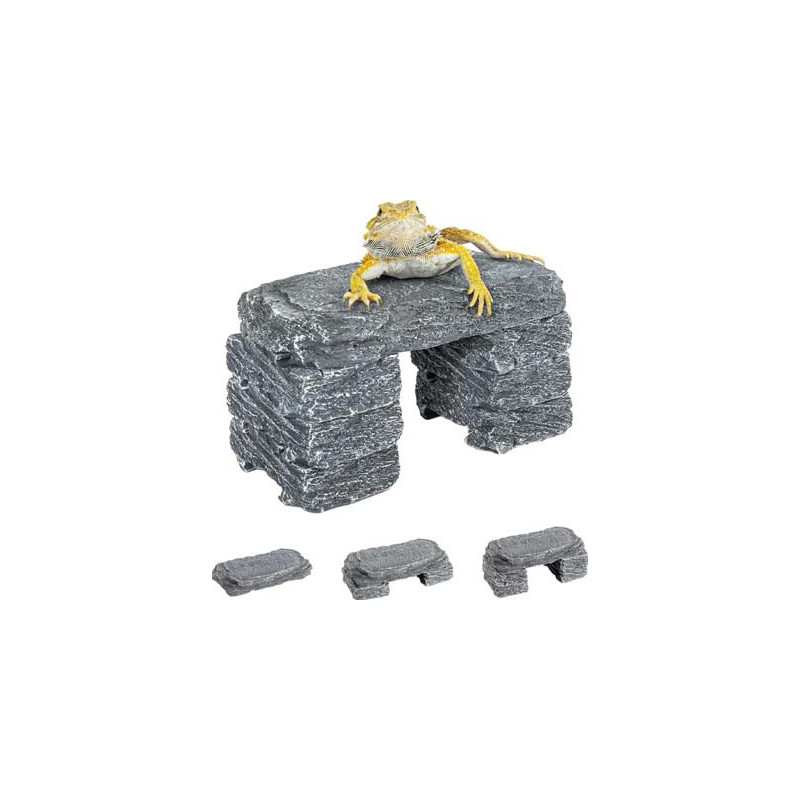 MULTI-FUNTION 7pc SLATE STONES 1pc 20x10x3cm / 6pc 7x10x3.2cm REPTIZOO MULTI-FUNTION 7pc SLATE STONES 1pc 20x10x3cm / 6pc 7x10x3.2cm REPTIZOO