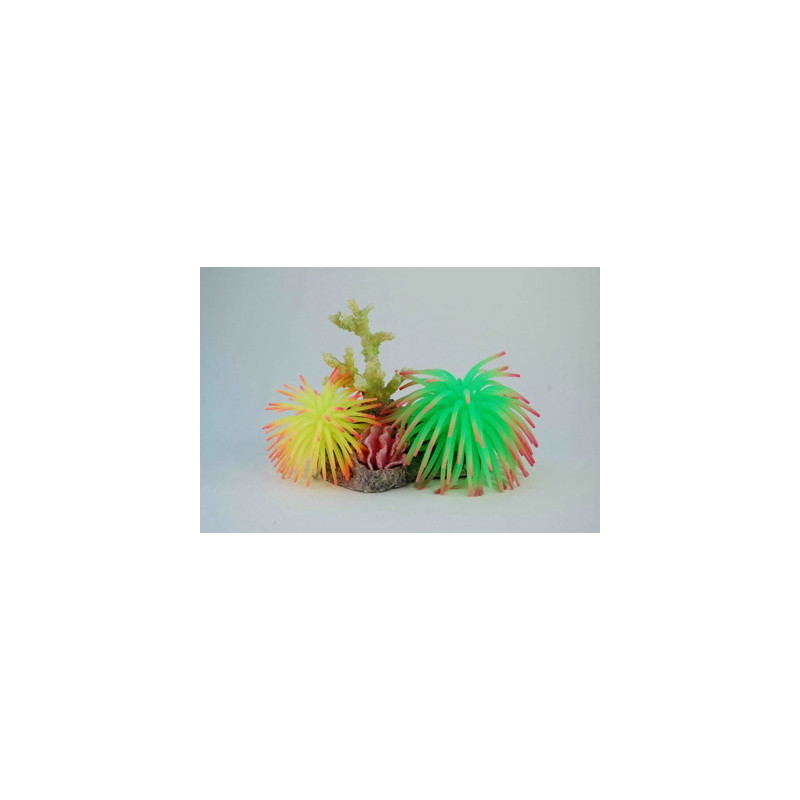 CORAL W/ ANEMONE 135x90x105mm--- CORAL W/ ANEMONE 135x90x105mm---