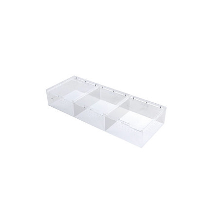 BOITE ACRYLIQUE 3 compartiments 56.5x20.6x9.5cm REPTIZOO---