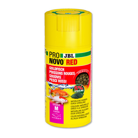 JBL ProNovo Red Grano M 100 ml CLICK – granulés pour poissons rouges