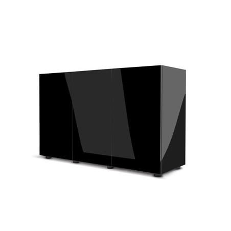 *MEUBLE GLOSSY 150 NOIR (portes acrylique) AQUAEL (sur commande)