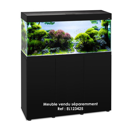 AQUARIUM OPTI SET 240 NOIR led 2.0 2x17w 121x41x56cm ép.8mm 240L