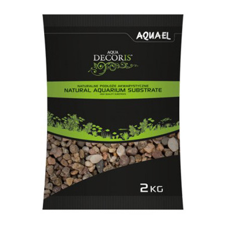 Gravier NATUREL MULTICOLORED 5-10mm 2kg AQUAEL