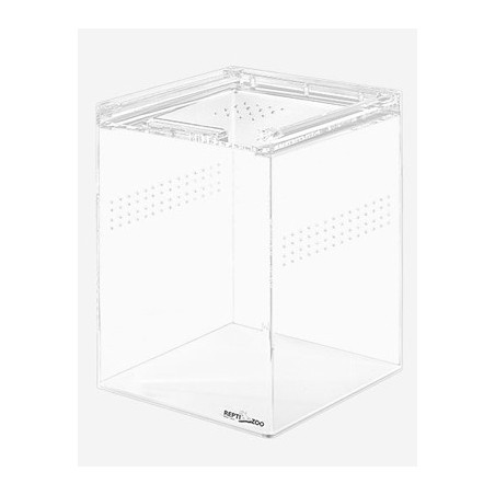 TERRARIUM ACRYLIQUE TRANSPARENT 15x15x25cm REPTIZOO