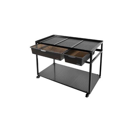 Table avec roulettes + bac de rangement 92.5x46.8x70cm REPTIZOO