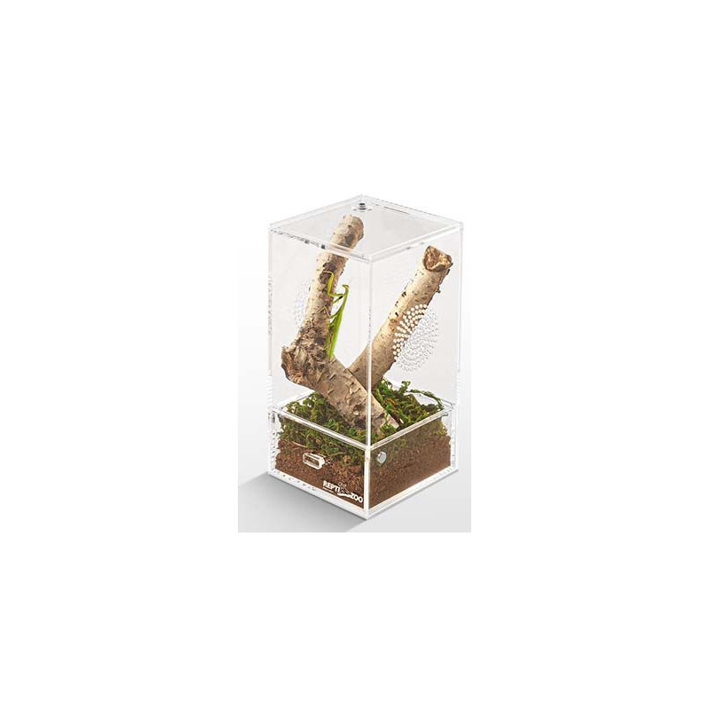 BOITE INSECTES ACRYLIQUE 10.2x10.2x20.3cm REPTIZOO BOITE INSECTES ACRYLIQUE 10.2x10.2x20.3cm REPTIZOO