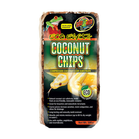 Eco Earth COCONUT CHIPS 1 brique 500g Zoomed