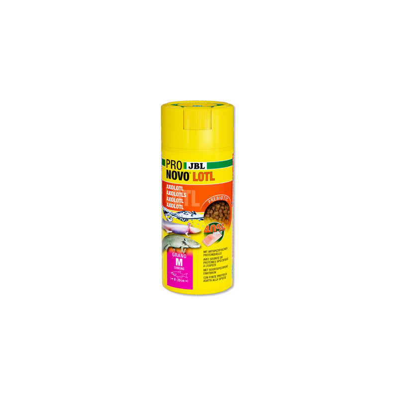 JBL ProNovo LOTL Grano M 250 ml – granulés pour axolotls (8‑20 cm) JBL ProNovo LOTL Grano M 250 ml – granulés pour axolotls (8‑20 cm)