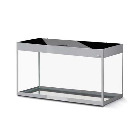 *AQUARIUM GLOSSY 100 GRIS D&N led 2x14w 100x40x63cm 215L (sur cde)