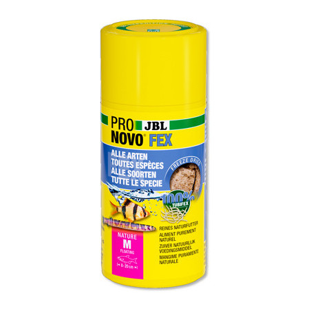 JBL ProNovo FEX 100 ml – tubifex lyophilisés pour poissons 8‑20 cm