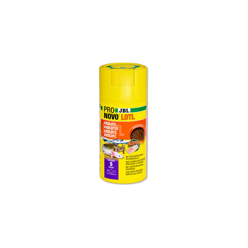 JBL ProNovo LOTL Grano S 100 ml – granules pour axolotls (3‑10 cm)