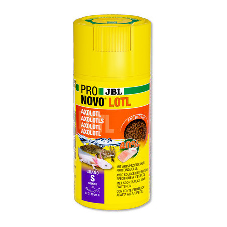 JBL ProNovo LOTL Grano S 100 ml – granules pour axolotls (3‑10 cm)
