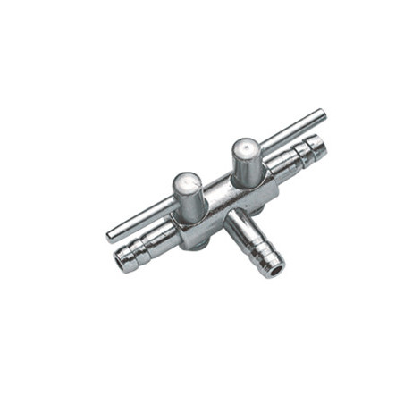 ROBINET à air métal 4-6mm 2 sorties blister 1pc HOBBY