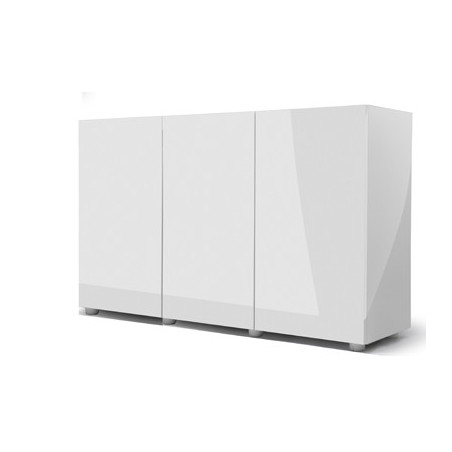 *MEUBLE GLOSSY 150 BLANC (portes acrylique) AQUAEL (sur commande)