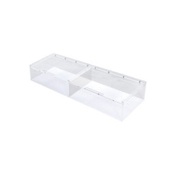 BOITE ACRYLIQUE 2 compartiments 56.5x20.6x9.5cm REPTIZOO---