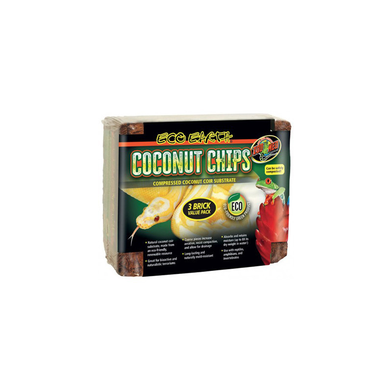 Eco Earth COCONUT CHIPS 3 briques x 500g Zoomed Eco Earth COCONUT CHIPS 3 briques x 500g Zoomed