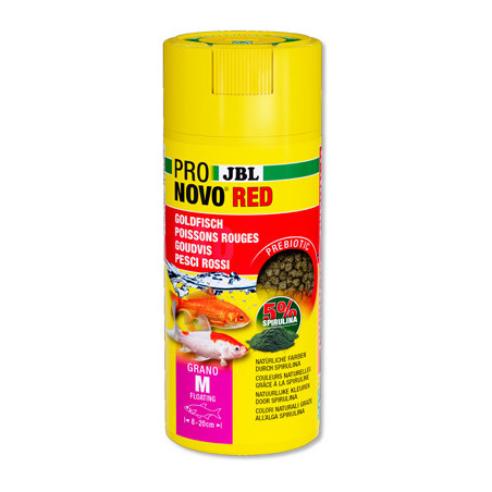 JBL ProNovo Red Grano M 250 ml CLICK – granulés pour poissons rouges