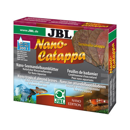 JBL Nano‑Catappa 10 feuilles – badamier naturel pour nano‑aquariums