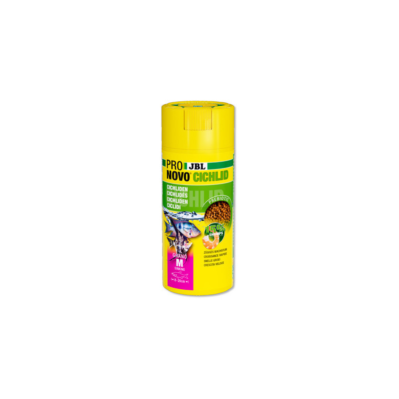 JBL PRONOVO CICHLID GRANO M – Nourriture Cichlidés – 250ml JBL PRONOVO CICHLID GRANO M – Nourriture Cichlidés – 250ml