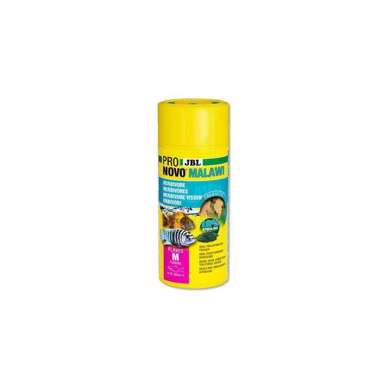 JBL PRONOVO MALAWI FLAKES M – Cichlidés – 250ml | Flore-Aquatique JBL PRONOVO MALAWI FLAKES M – Cichlidés – 250ml | Flore-Aquatique