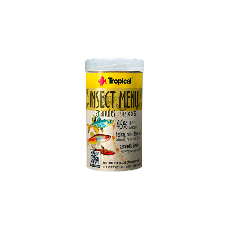 INSECT MENU granulés XXS 250ml--- INSECT MENU granulés XXS 250ml---