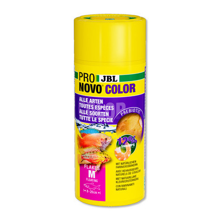 JBL ProNovo Color Flakes M 250ml – Flocons pour poissons tropicaux
