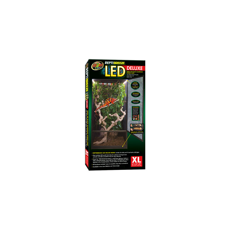 *TERRARIUM REPTIBREEZE LED DELUXE XLG ZOOMED (sur commande) *TERRARIUM REPTIBREEZE LED DELUXE XLG ZOOMED (sur commande)