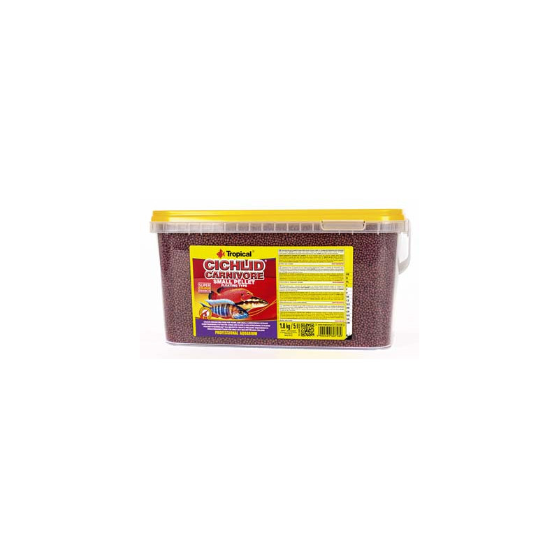 CICHLID CARNIVORE SMALL PELLET 5L/1.8KG CICHLID CARNIVORE SMALL PELLET 5L/1.8KG