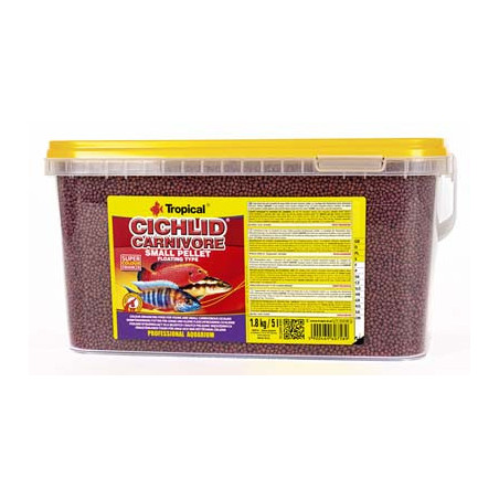 CICHLID CARNIVORE SMALL PELLET 5L/1.8KG