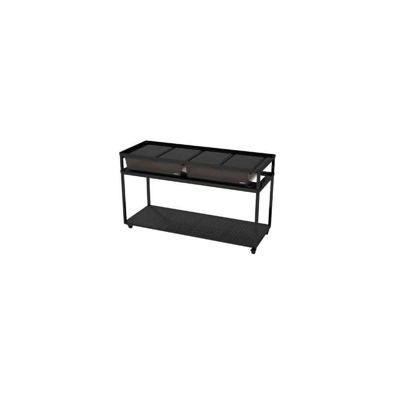 Table avec roulettes + bacs de rangement 123.1x46.8x70cm REPTIZOO Table avec roulettes + bacs de rangement 123.1x46.8x70cm REPTIZOO
