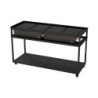 Table avec roulettes + bacs de rangement 123.1x46.8x70cm REPTIZOO
