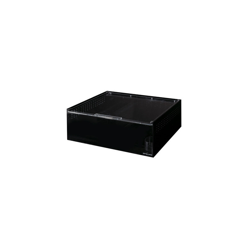 TERRARIUM ACRYLIQUE NOIR 40x30x15cm REPTIZOO--- TERRARIUM ACRYLIQUE NOIR 40x30x15cm REPTIZOO---