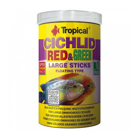 CICHLID RED&GREEN LARGE STICKS 1000ml---