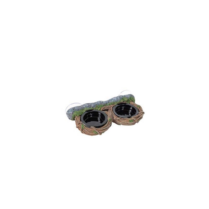 MANGEOIRE ventouses DOUBLE lianes 17x10x4cm REPTIZOO MANGEOIRE ventouses DOUBLE lianes 17x10x4cm REPTIZOO