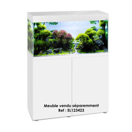 AQUARIUM OPTI SET 200 BLANC 2.0 led 2x14w 101x41x56cm ép.8mm 200L