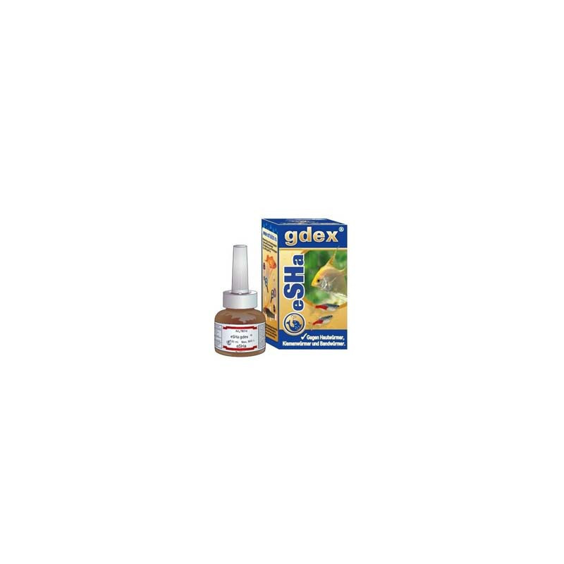 eSHa GDEX – Traitement contre les vers de la peau et branchies 20 ml eSHa GDEX – Traitement contre les vers de la peau et branchies 20 ml