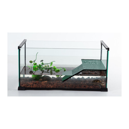 CUVE TORTUE AVEC TERRASSE 50.8x30.5x25.4cm REPTIZOO---