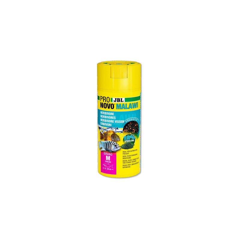 JBL PRONOVO MALAWI GRANO M – Cichlidés – 250ml CLICK JBL PRONOVO MALAWI GRANO M – Cichlidés – 250ml CLICK