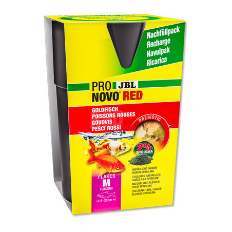 JBL ProNovo Red Flakes M Recharge 750 ml – flocons prébiotiques.
