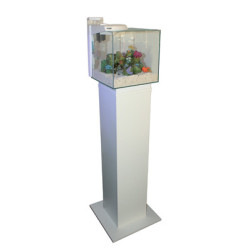 *MEUBLE COLONNE BLANC 31x31x100cm NEWA (sur commande)