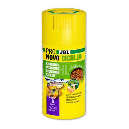 JBL PRONOVO CICHLID GRANO S – Nourriture Cichlidés – 100ml