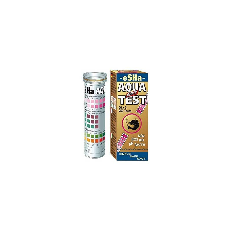 Bandelettes Test 6 en 1 eSHa – Testeur d'eau pour aquarium Bandelettes Test 6 en 1 eSHa – Testeur d'eau pour aquarium
