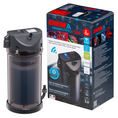 EHEIM classicVARIO+e 250 – Filtre externe connecté silencieux