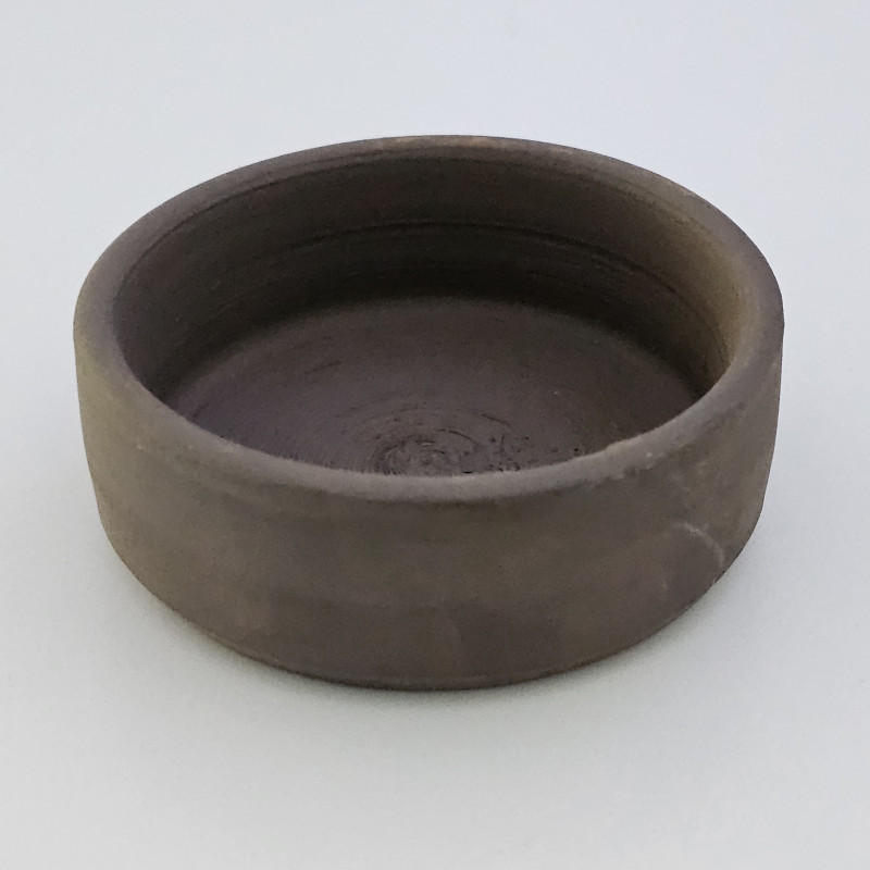 Mangeoire Terre Cuite Taupe – 6 cm – Fabrication Artisanale