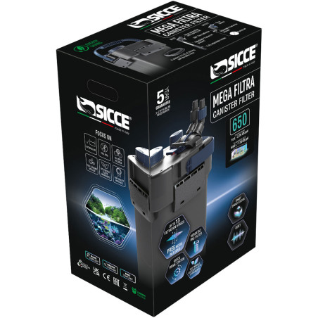 Filtre externe SICCE MEGA FILTRA 650 – Filtration – 1450 l/h