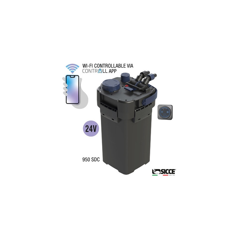 Filtre externe SICCE MEGA FILTRA 950 SDC – Filtre externe – 950 L